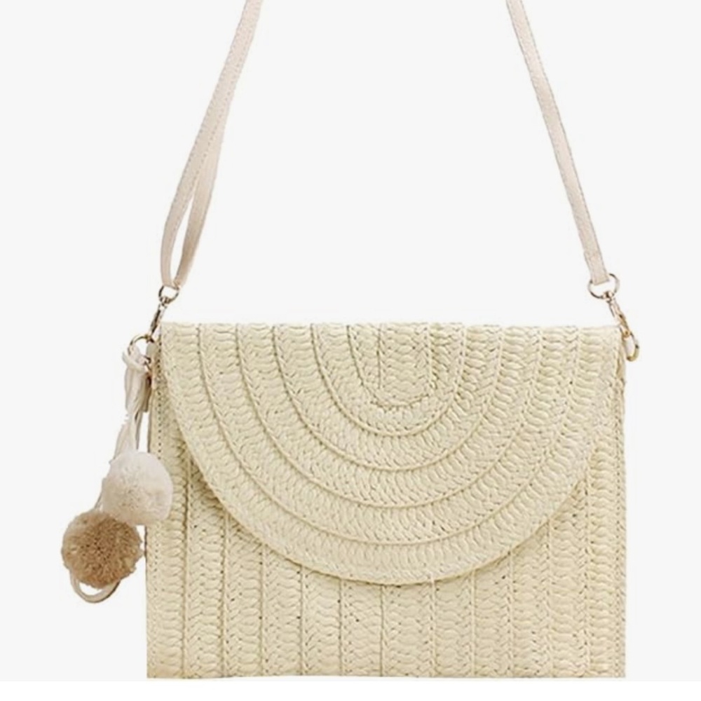 Straw Woven Beach Woven Clutch Crossbody‎